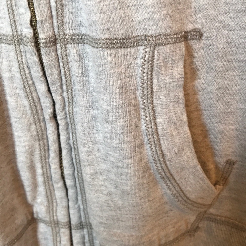 AE Lightweight Grey Zip Up Hooded Sweatshirt - Picture 5 of 5